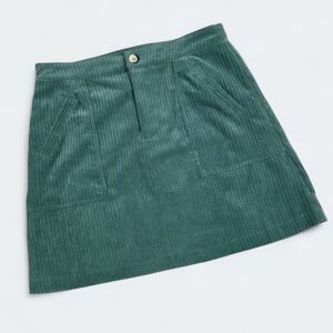 Wishlist Green Corduroy Skirt Size Large